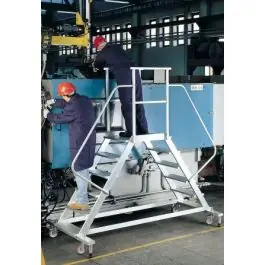 Escalera ind puente movil de 2 salidas 3 peld 0,69mt alu pla plabell