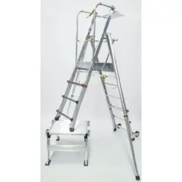 Escalera ind.mult plabell tijera telesc pla alu 2,49mt teleq