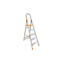 Escalera aluminio peldaño ancho 7 peldaños plabell