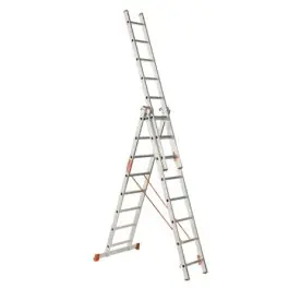 Escalera ind.mult plabell tijera tres tramos telesc 12 pelda
