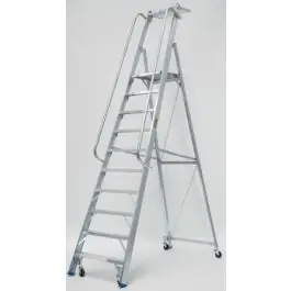Escalera ind plabell tijera c/rda 10 peldaños 4,32mt alu equ