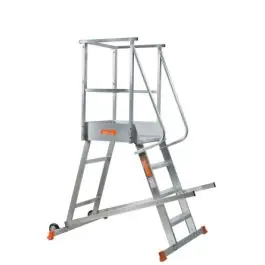 Escalera ind plabell barandilla 4 peldaños 1,02mt alu taban4