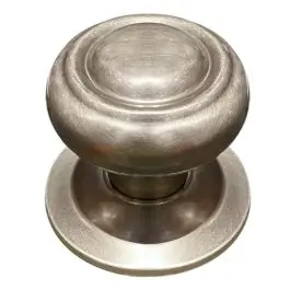 Pomo puerta fijo 70mm aro niquel satinado micel