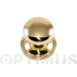 Pomo puerta fijo 70 mm liso laton micel
