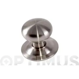 Pomo puerta fijo 70 mm liso niquel micel