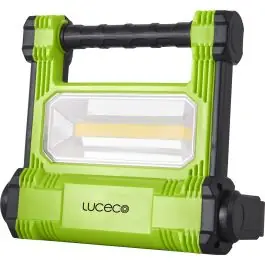 Proyector led plano 20w 1800lm 6500k alu negro/verde recarga luceco