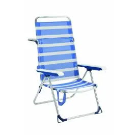 Silla playa cama alta alco alum/fibrel az/bl 6705alf-1556