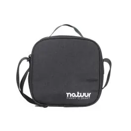 Bolsa porta alimentos flexible natuur 22x11x22cm gris