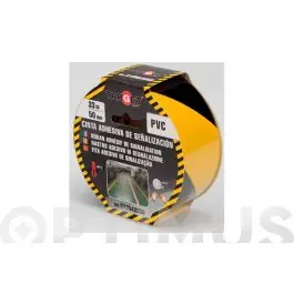 Cinta adhesiva señalizacion 33 m x 50 mm amarilla/negra target