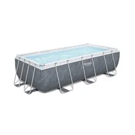 Piscina rectangular desmontable 6.478 l depuradora cartucho tipo ii 404x201x100cm ratan bestway