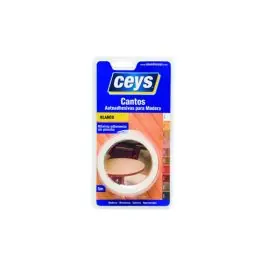 Canto adhesivo para madera 5 m x 19 mm blanco ceys