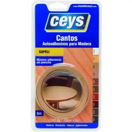 Canto adhesivo para madera 5 m x 19 mm sapeli ceys