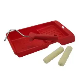 Kit pintar esmaltar barnizar bandeja rodillo + 2 recambios nespoli - Rulo pluma