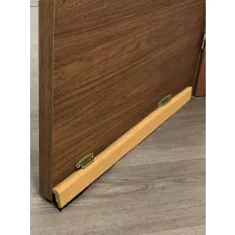 Burlete bajo puerta basculante tornillo cepillo madera 81,5 cm roble burcasa