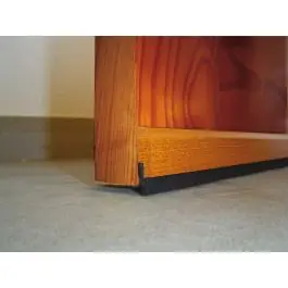 Burlete bajo puerta adhesivo cepillo madera 91,5 cm sapeli burcasa