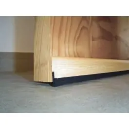 Burlete bajo puerta adhesivo cepillo madera 91,5 cm roble burcasa