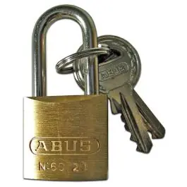 Candado arco largo 60 abus 25 mm laton