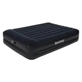 Colchon cama hinchable doble bestway 203x152x46 cm + inflador electrico