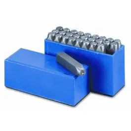 Abecedario golpe acero 5 mm nusac
