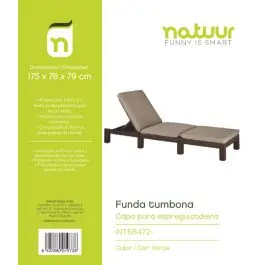 Funda prot 175x76x79cm tumbona natuur pvc ver nt68472