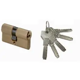 Cilindro asix leva larga, 40-40 laton, 5 llaves cisa