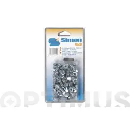 Tornillo + tuerca estanteria metalica 40 unidades galvanizados simonrack