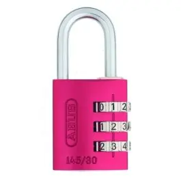 Candado combinacion 145/30 programable 30mm rojo abus