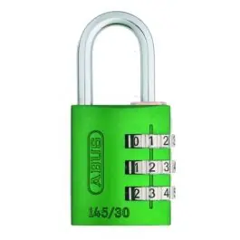 Candado combinacion 145/30 programable 30mm verde abus