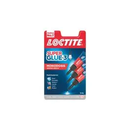 Adhesivo instantaneo super glue-3 mini trio 3 x 1 gr loctite