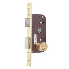 Cerradura embutir 50/60-h.latonado yale