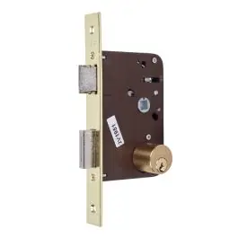 Cerradura embutir 50/80-h.latonado yale