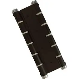 Bisagra doble accion aluminio bs10 180x133 mm negra micel