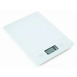 Balanza cocina electrica cristal blanca 5 kg ilsa