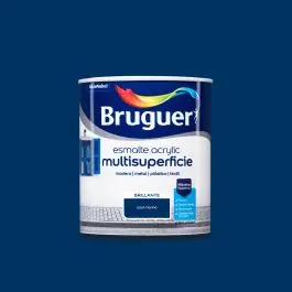 Esmalte acrylic brillante 750 ml azul marino bruguer