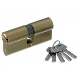 Cilindro se leva larga 33-33 laton, 5 llaves mcm