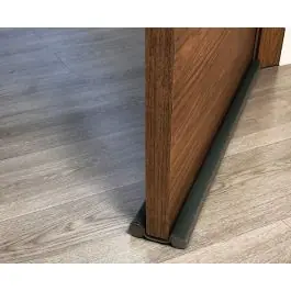 Burlete bajo puerta doble rollo pvc 95 cm gris burcasa