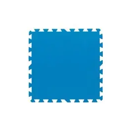 Loseta de suelo para piscinas desmontables 9 piezas de 50x50 cm azul bestway