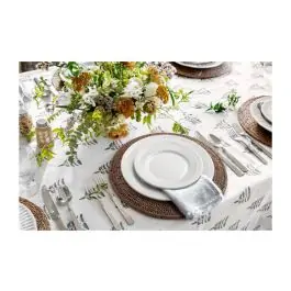 Vajilla 18 pzas porcelana blanca ala rayada dorique h&h - Non