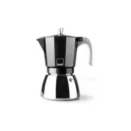 Cafetera acero + aluminio induccion elba 12 tazas negra ibili