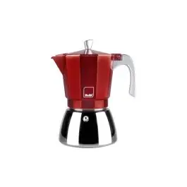 Cafetera acero + aluminio induccion elba 12 tazas roja ibili