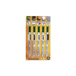 Hoja sierra calar para madera y pvc u101 bf 5 uds recto grueso.longitud 100 mm ironside