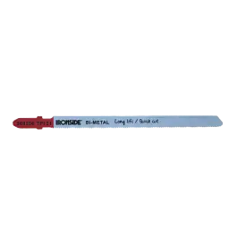 Hoja sierra calar para metal y pvc t318 af 5 uds recto fino. logitud 130 mm ironside