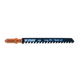 Hoja sierra calar para paneles fibr t141 hm 3 uds recto grueso. longitud 100 mm ironside
