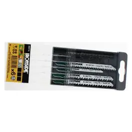 Hoja sierra calar para madera (juego 6 piezas) recto / curvo fino ironside