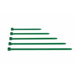Brida nilon dentada verde 4,8 x 290 mm 100 uds ironside
