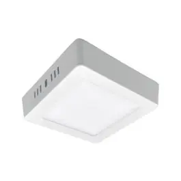 Downlight led superficie cuadrado blanco kone 10,4cm 6w 600lm 4000k cristalrecord
