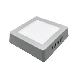 Downlight led superficie cuadrado gris kone 20,3cm 18w 1800lm 4000k cristalrecord