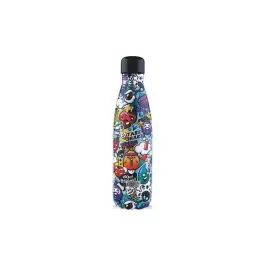 Botella termo inox 7 x 7 x 26,5cm 500 ml - graffiti non