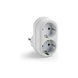 Adaptador frontal 2 tomas blanco 16a 250v famatel