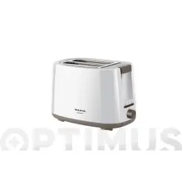 Tostador dos ranuras blanco 750w taurus